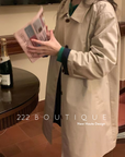 basic kaki trench coats