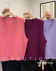 V neck gilets