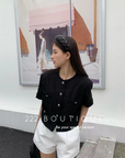 Cotton suit blazer