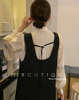Ruffled neck blouse