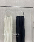 strap leather dress