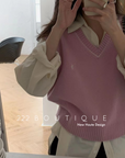 V neck gilets