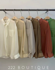 Oversize cotton shirt