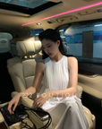 Lurex pleated dress