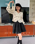 Heart printed shirt