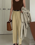 Elastic waist trousers