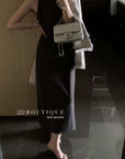 sleeveless knit dress