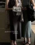 sleeveless knit dress