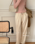 Pleated palazzo trousers
