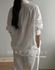 Oversized cotton shirt