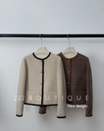 Crop cashmere jacket