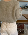 Oversize knit sweater