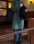 Handmade oversized wool coat