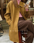 Handmade oversized wool coat