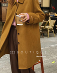 Handmade oversized wool coat