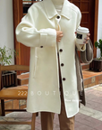 Handmade oversized wool coat