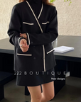 Structured Blazer button