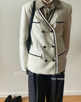 Structured Blazer button