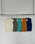 Knit semi-transparent top