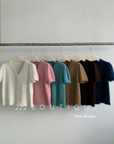 Textured knit cardigan
