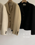 Handmade oversized wool coat