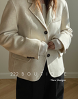 Handmade oversized wool coat