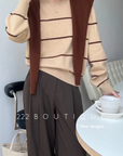 Stripped knit sweater