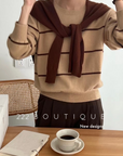 Stripped knit sweater