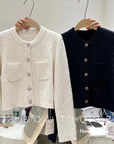 Textured knit cardigan