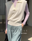 knitted gilet