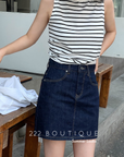 Mini jeans skirt