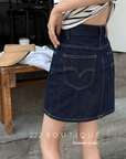 Mini jeans skirt