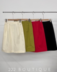 pocket cotton skirt
