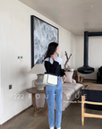 High- waist mom jean