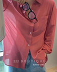 Linen oversize shirt