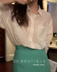 Linen oversize shirt