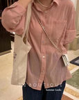 Linen oversize shirt