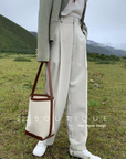 Wool suit trousers
