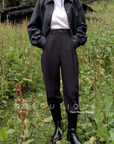 Wool suit trousers