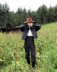 Wool suit trousers