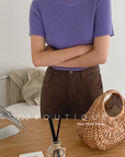 Basic knitted shirt