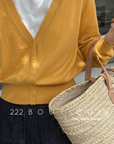 cashmere cardigan