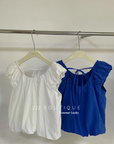 Cotton top with ruffles