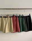 Flowy pleated shorts