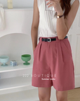 Flowy pleated shorts