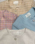short sleeve tweed