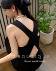 Cut-out back dress