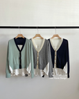 Fine-knit cardigan