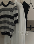 Stripped knit shirt