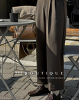 Straight-cut crop trousers